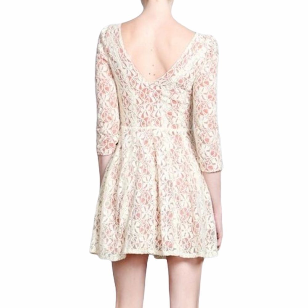 Ark & Co Fit & Flare Lace Crochet Dress - Picture 3 of 11